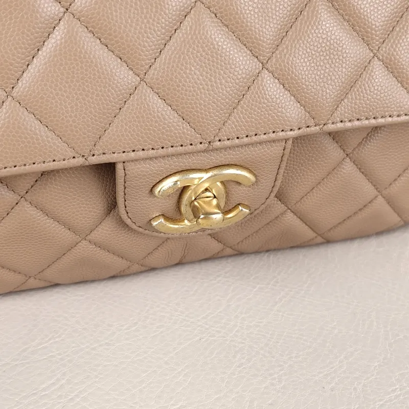 Chanel Crossbody Bagcf Collection Crossbody Bag Taupe Calfskin One Size26 × 6 × 17 cm — detail view 8 of 13