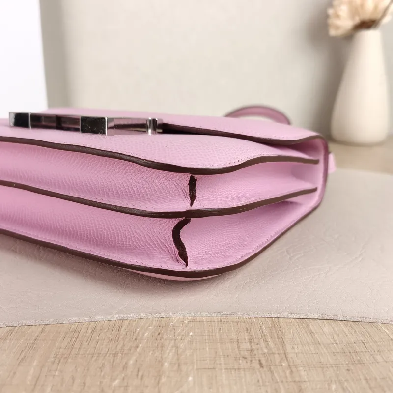 Hermès Crossbody Bag Constance 19 Silver-Tone Hardware X9 Epsom Calfskin Mini 18 × 4 × 15 cm k — detail view 8 of 11