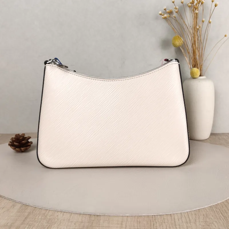 Louis Vuitton Crossbody Bag MARELLE White Epi Embossed Calfskin Small 25 × 8 × 15 cm — cover view 2 of 5