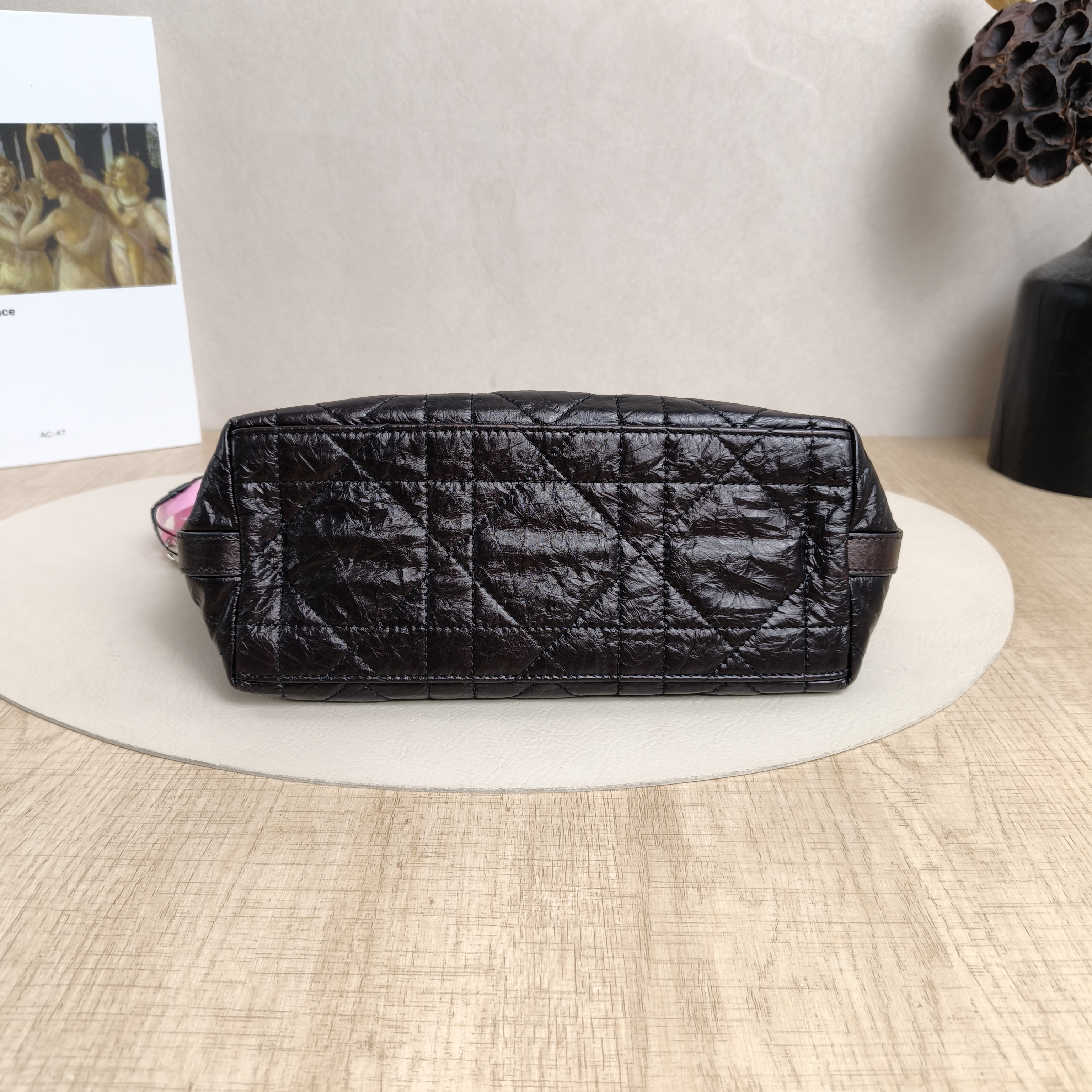 DIOR Shoulder Bag star Hobo Vanity Case Bag Black Calfskin 22 × 10 × 14.5 cm — cover view 4 of 5