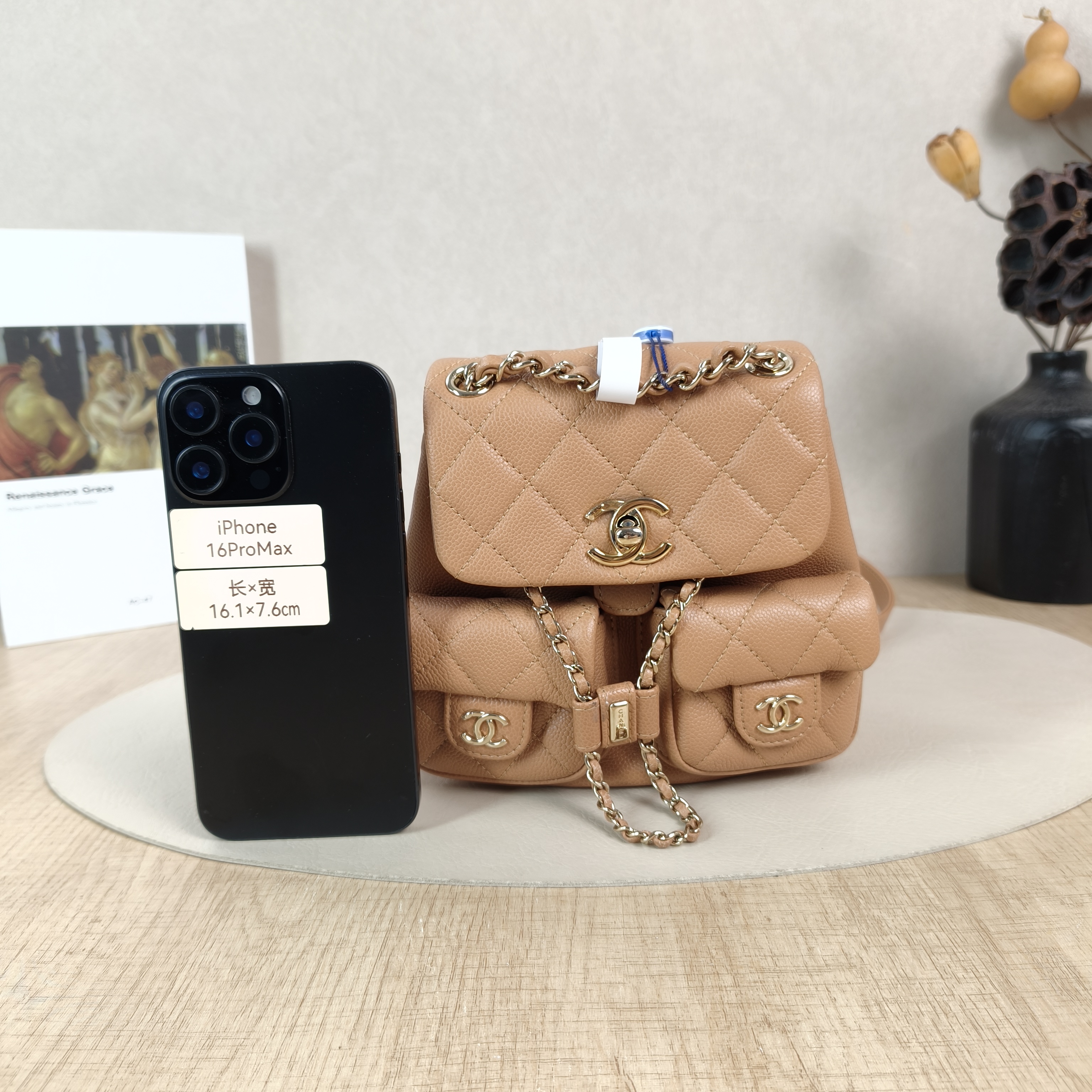 Chanel Backpack Duma Grained Calfskin Small16.5 × 10 × 17.5 cm — cover view 2 of 5