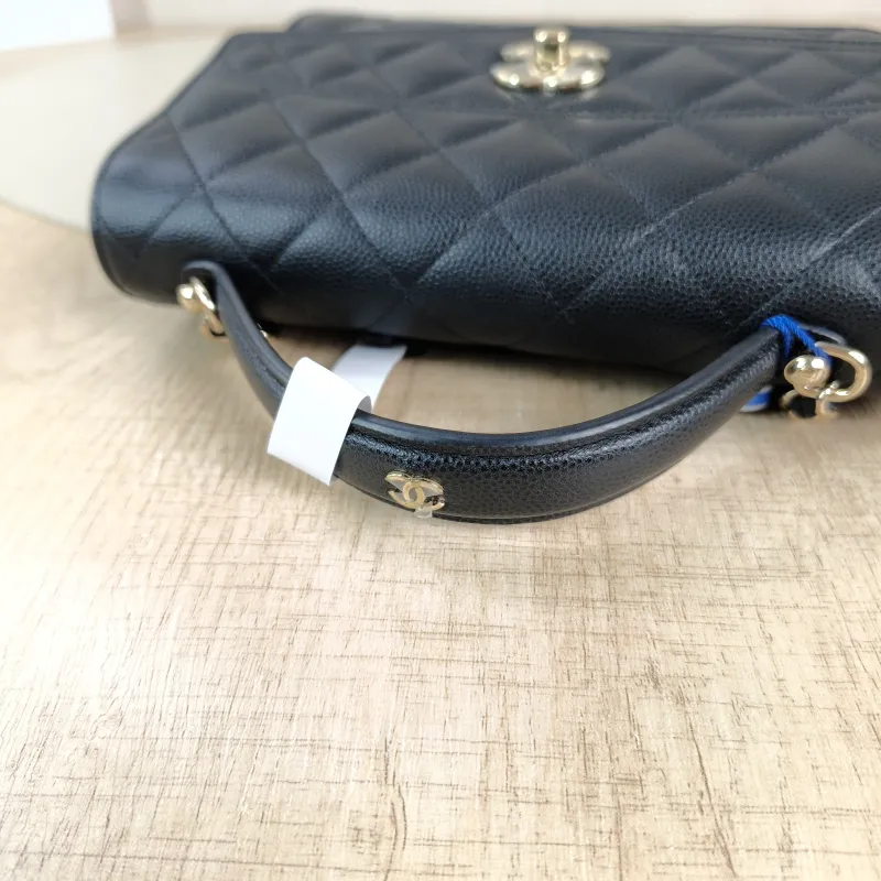 Chanel Backpack Backpack Black Grained Calfskin One Size18.2 × 5 × 14 cm — detail view 13 of 15