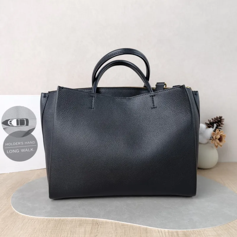 Louis Vuitton Crossbody Bag LOCKMETO Top Handle Bag Black Calfskin One Size 38 × 15.5 × 24 cm — cover view 4 of 5