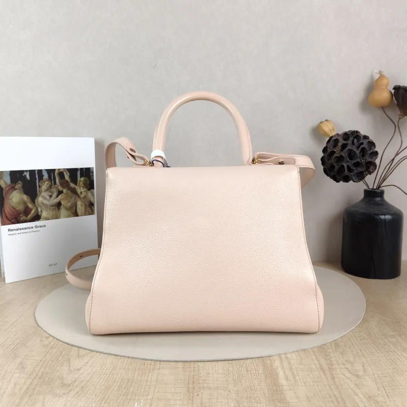 DELVAUX Top Handle Bag Brillant Pink Calfskin Medium29 × 15 × 22 cm — cover view 3 of 6