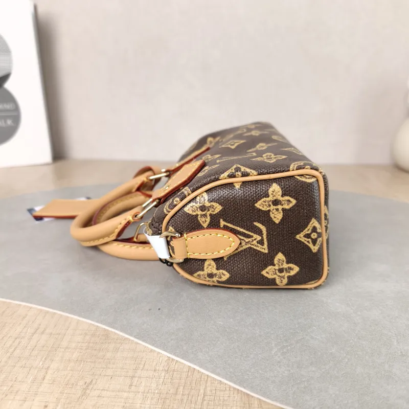 Louis Vuitton Crossbody Bag Speedy Nano Brown PVC nano 16 × 7.5 × 10 cm — detail view 14 of 14