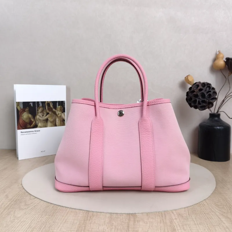 Hermès Top Handle Bag Garden Party 30 30 Canvas Medium30 × 13 × 21 cm
