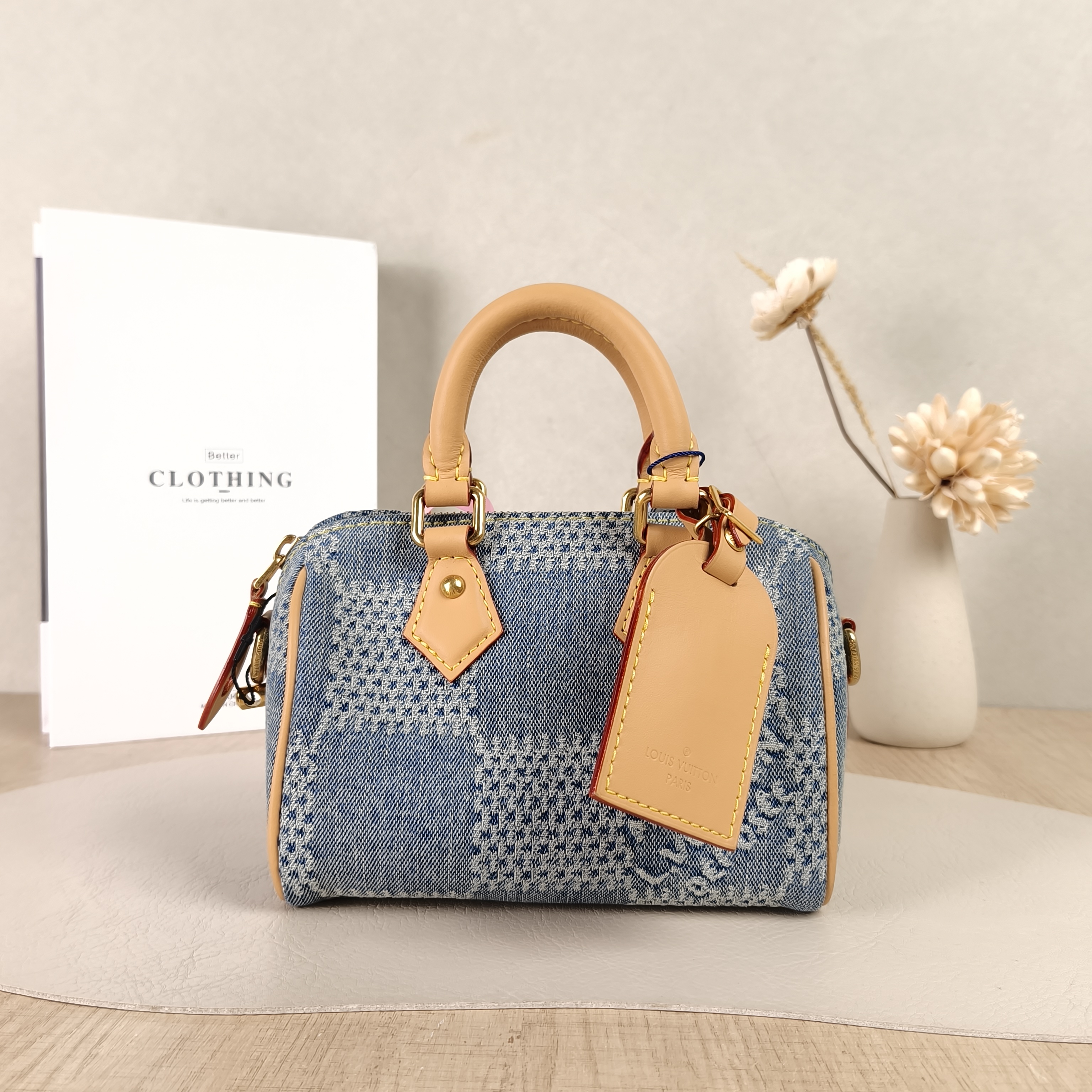 Louis Vuitton Crossbody Bag Speedy 18Blue One Size18 × 10 × 12 cm