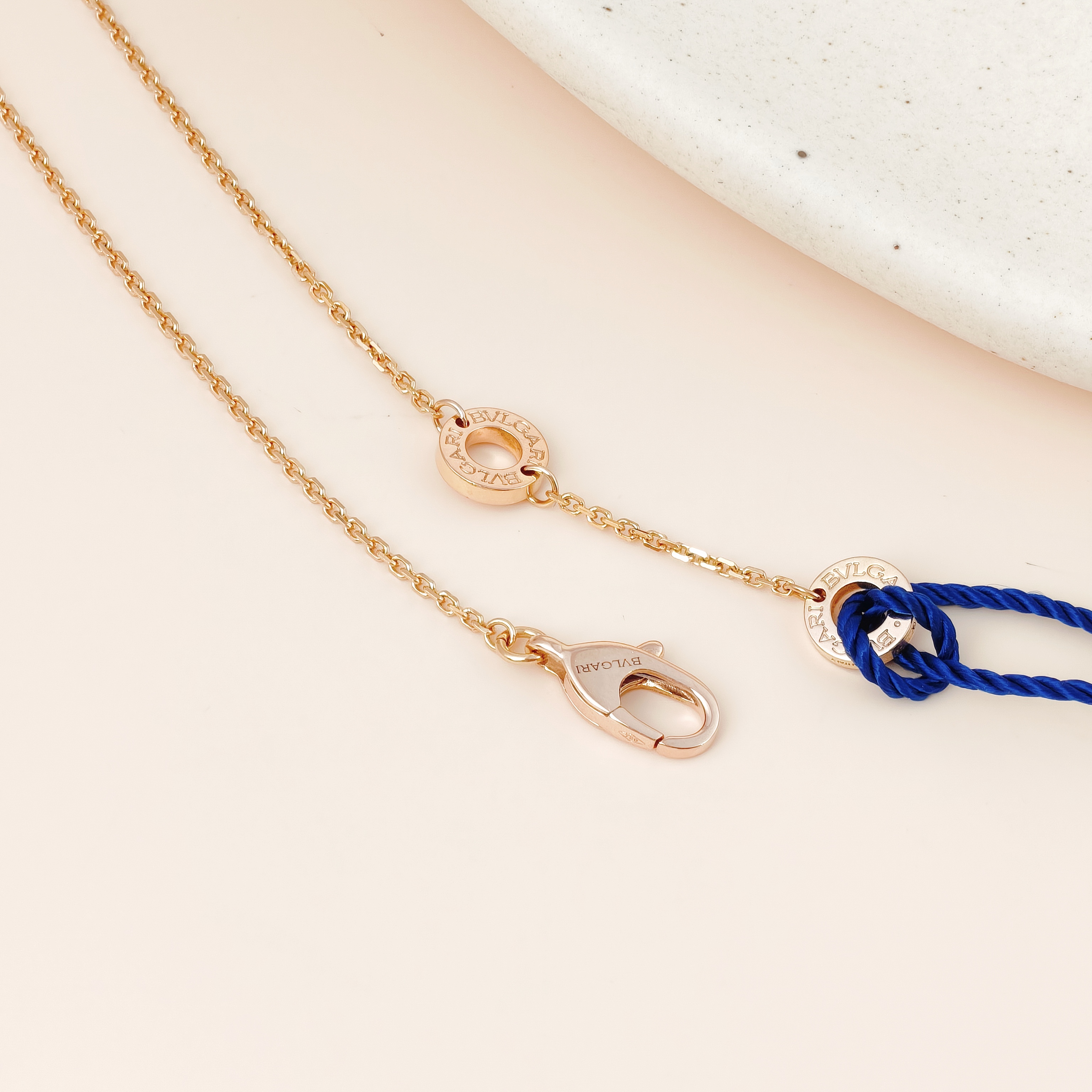 Bvlgari Necklace DIVAS’ DREAM Collection Diamond18KR ose Gold Small Pendant1.5cm 44cm — cover view 8 of 13