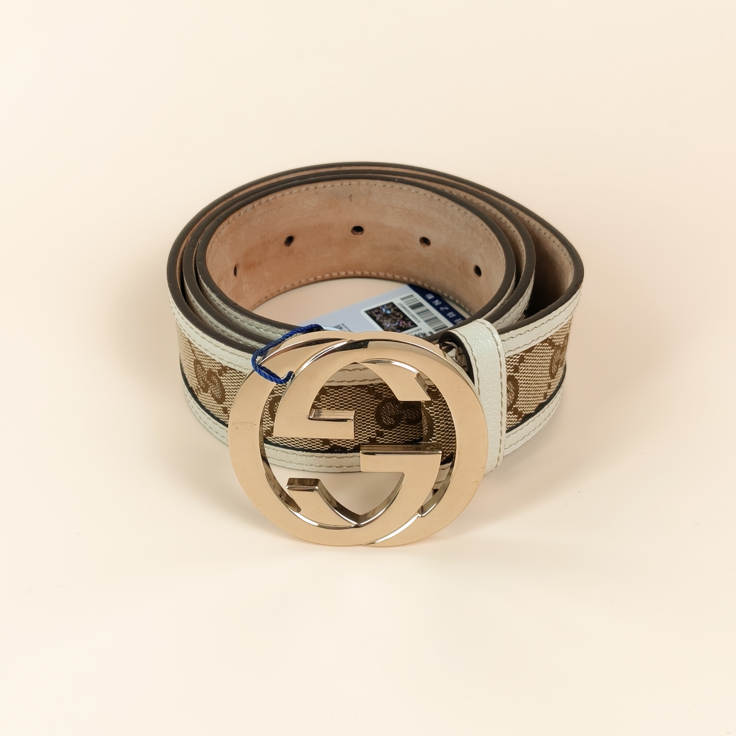 GUCCI Belt Belt Monogram Canvas 85