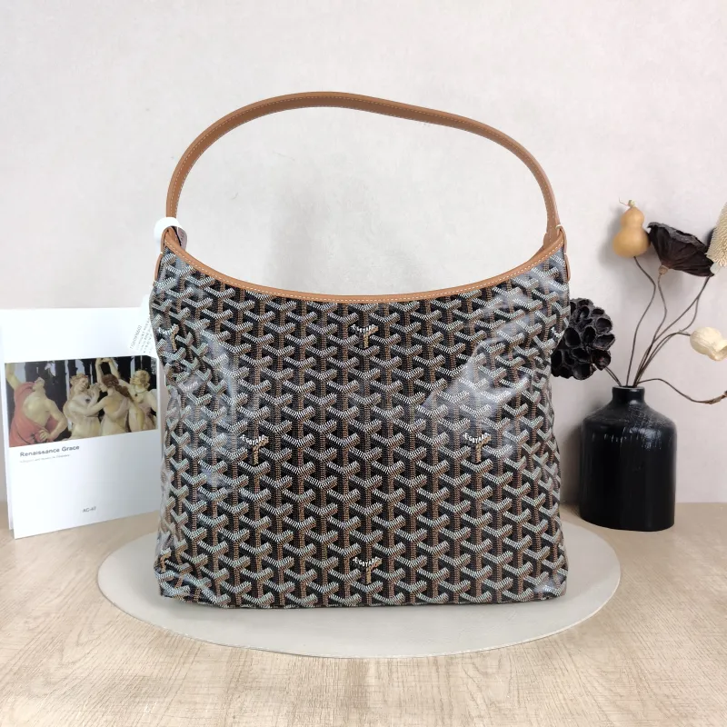 GOYARD Shoulder Bag Boheme Hobo​ Brown ine Canvas Small 43 × 14 × 27 cm — cover view 3 of 6