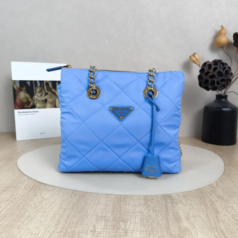 PRADA Shoulder Bag Re-Edition Blue Nylon One Size25 × 7 × 19 cm