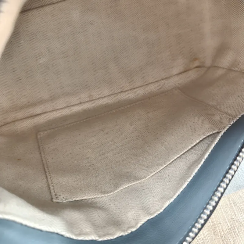 LOEWE Crossbody Bag Puzzle Blue CC alfskin Small 24 × 10.5 × 16.5 cm — detail view 8 of 16