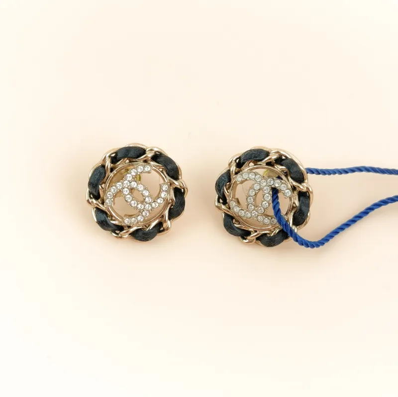 Chanel Earrings c Earrings Gold One Size