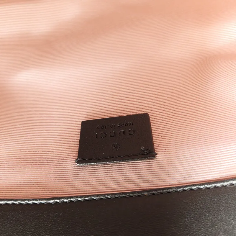 GUCCI Shoulder Bag G Tote Bag Black Calfskin 37 × 10 × 23 cm — detail view 11 of 12