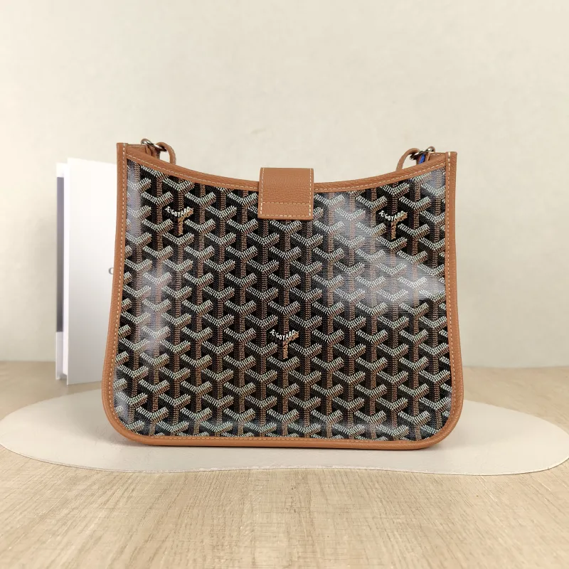 GOYARD Crossbody Bag Musette Crossbody Bag Brown PVC One Size28 × 10 × 22 cm — cover view 4 of 5