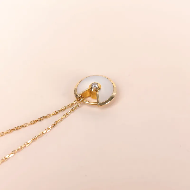 CARTIER Necklace Amulette de Necklace Pearl · White Mother-of-Pearl 18KY ellow Gold Small 40cm — cover view 6 of 10
