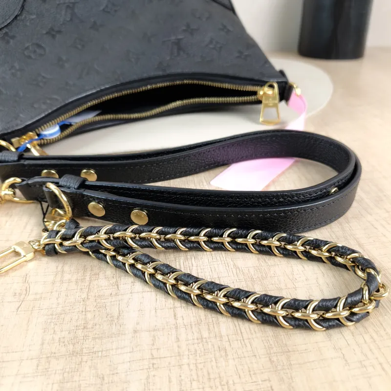 Louis Vuitton Crossbody Bag Boulogne Black Empreinte Embossed Calfskin Small 26 × 9.5 × 16 cm — detail view 9 of 12