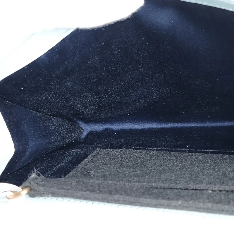 SAINT LAURENT Clutch Clutch Blue Patent Leather One Size28 × 4 × 16 cm — cover view 7 of 10
