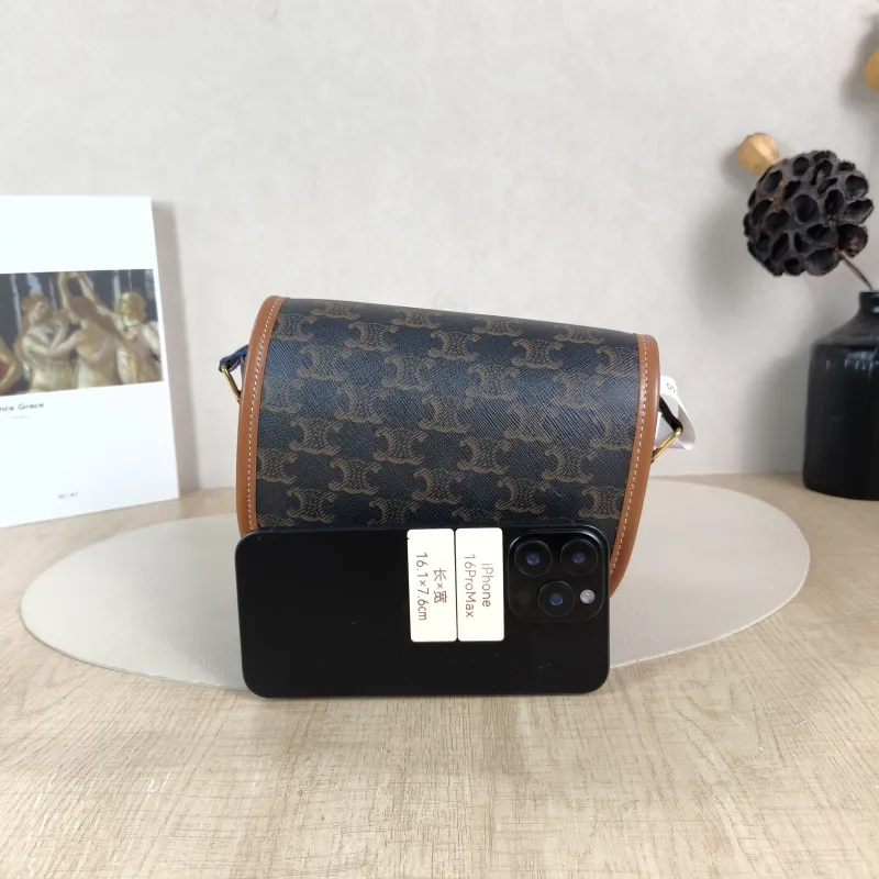CELINE Crossbody Bag FOLCO Monogram PVC Medium 18.5 × 8 × 17 cm — cover view 4 of 5