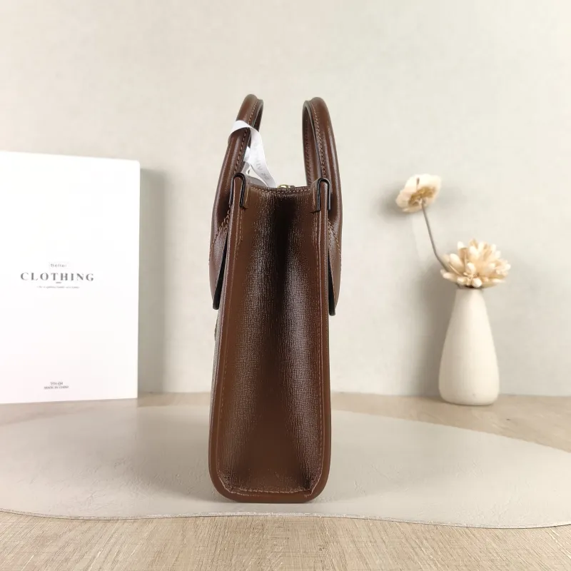 GUCCI Crossbody Bag GG Retro Collection Tote Bag Brown PVC Mini 16 × 7 × 20 cm — detail view 8 of 10