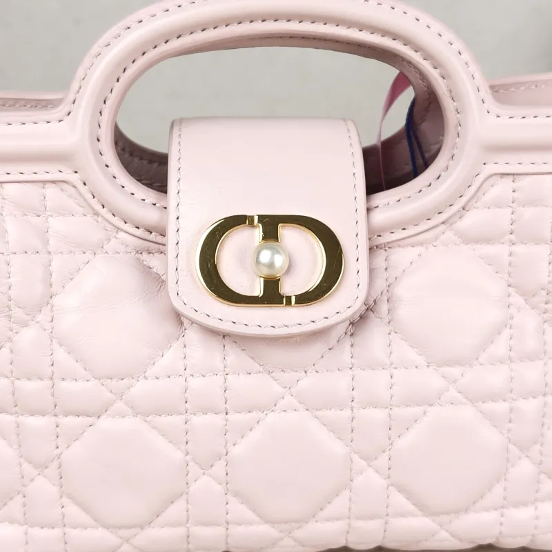 DIOR Crossbody Bag Jolie Top Handle Chain Bag Pink Lambskin Mini 18.5 × 8.5 × 13 cm — detail view 11 of 11