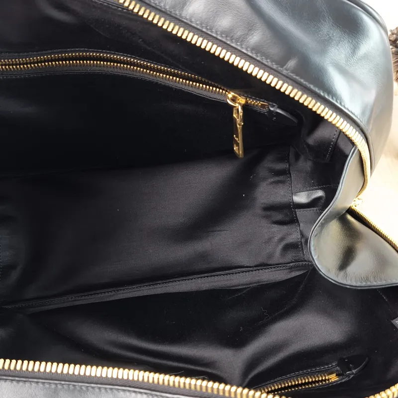 Miumiu Top Handle Bag Beau Black Calfskin Large 34 × 10 × 23 cm — detail view 1 of 8