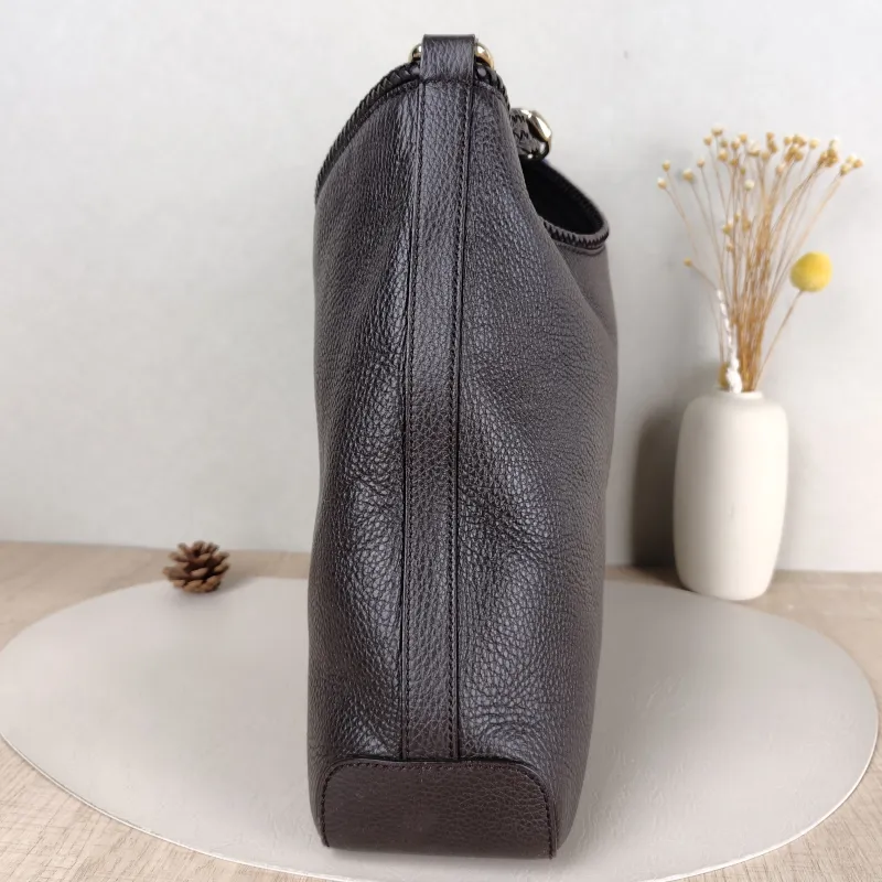 GUCCI Shoulder Baghobo Brown Calfskin One Size35 × 9 × 30 cm — detail view 5 of 10
