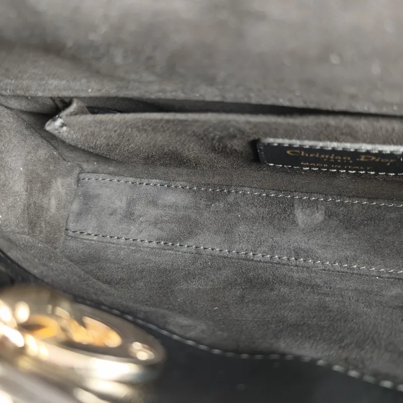 DIOR Top Handle Bag Lady D-Joy Black Lambskin Small 22 × 6 × 11 cm — detail view 3 of 11