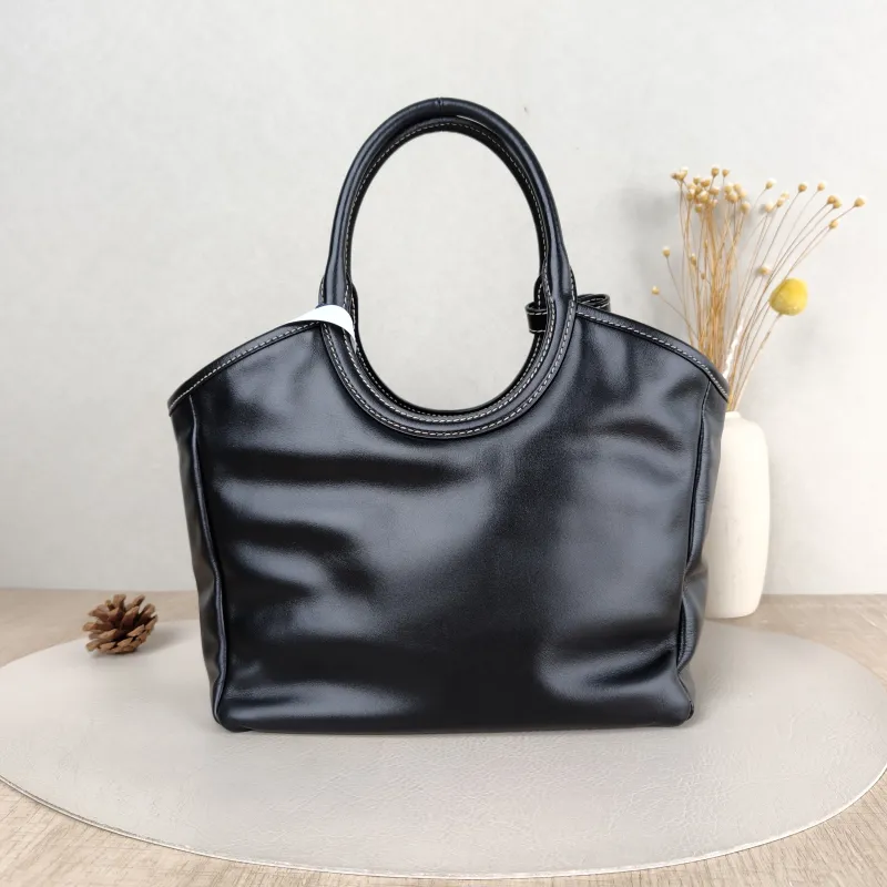 Miumiu Shoulder Bag IVY Tote Shopping Tote Black CC alfskin Small 22 × 12 × 23.5 cm — cover view 2 of 5