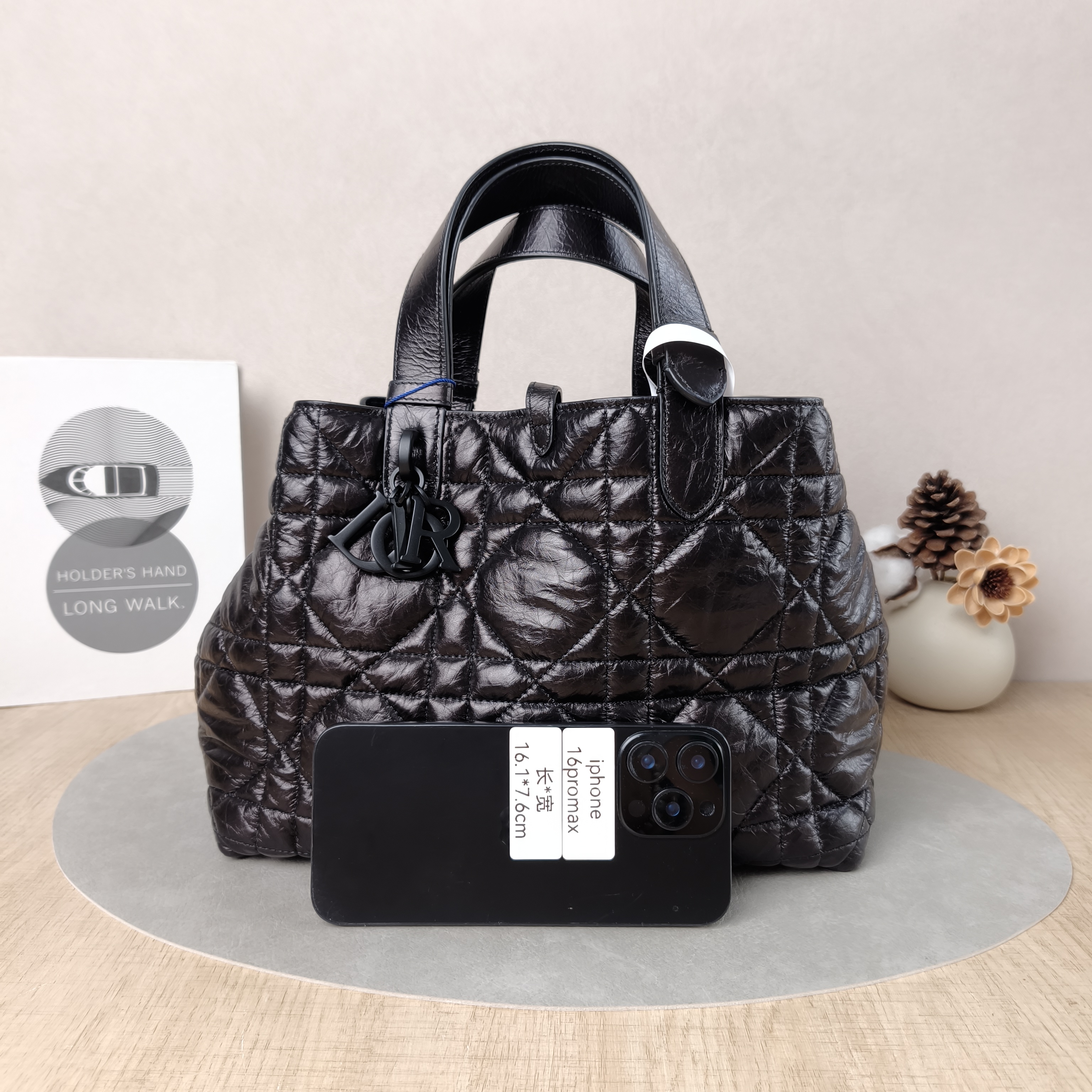 DIOR Top Handle Bag TOUJOURS Waxed Leather Medium28.5 × 17 × 21.5 cm — cover view 6 of 6