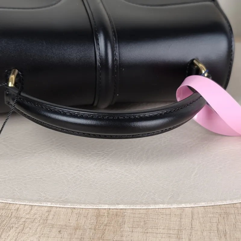 CELINE Crossbody Bag 16 Edition Black Calfskin Mini 17.5 × 7 × 14 cm — detail view 8 of 14