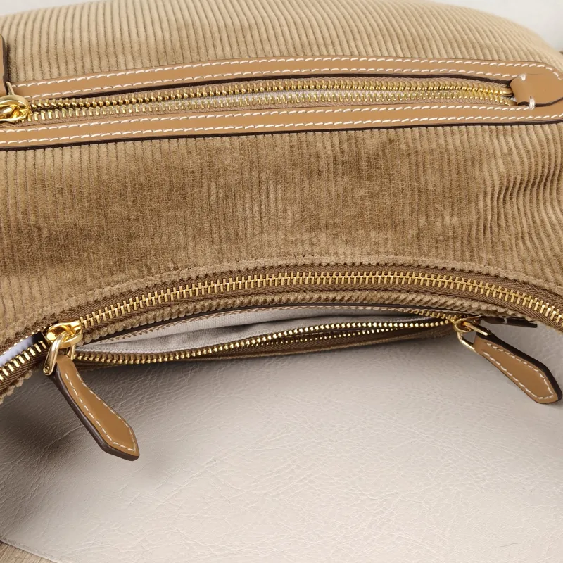 Miumiu Shoulder Bag Pocket Brown Large 32 × 9 × 28 cm — detail view 14 of 15