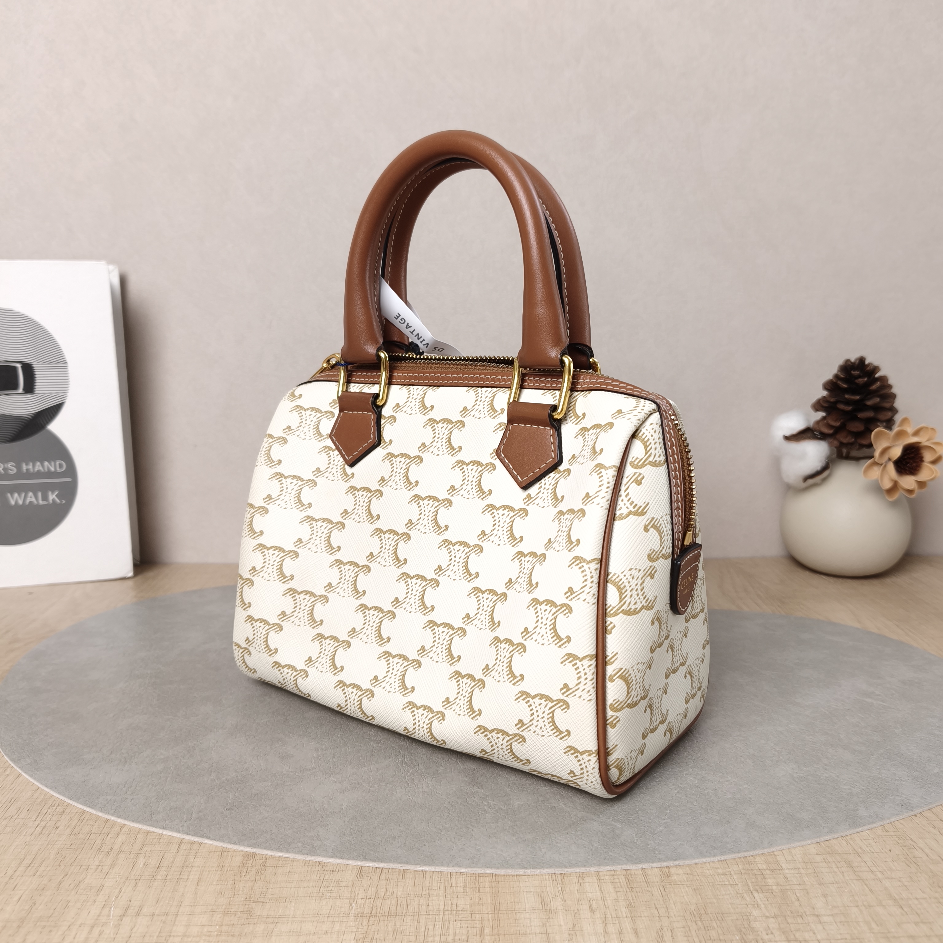 CELINE Crossbody Bag White Monogram PVC Small20 × 10.5 × 15.5 cm — cover view 6 of 6