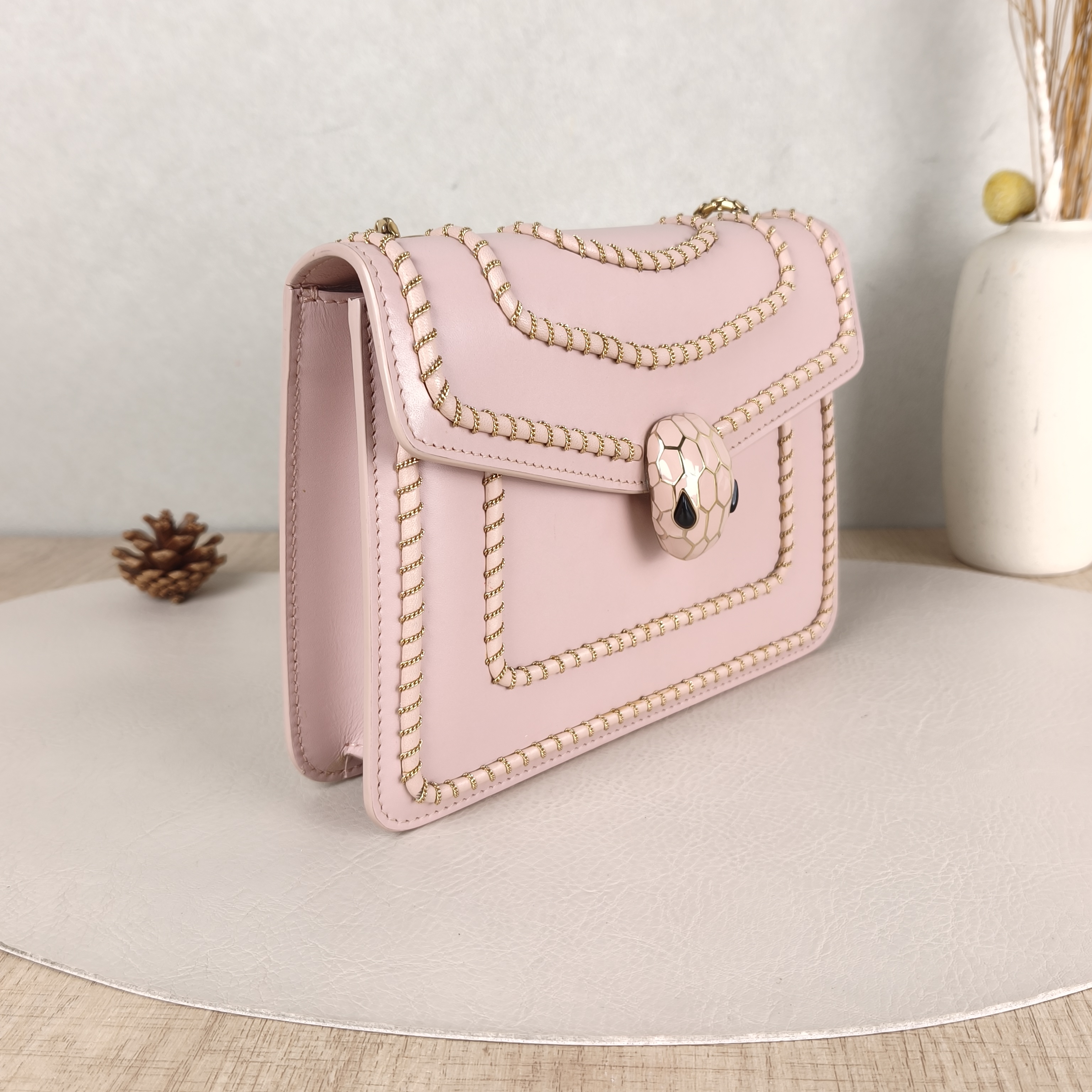 Bvlgari Crossbody Bag Serpenti Forever Collection Crossbody Bag Woven Edition Calfskin Small20 × 4.5 × 14 cm — cover view 2 of 5