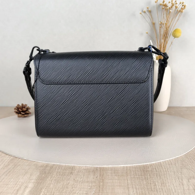 Louis Vuitton Crossbody Bag Twist Black Epi Embossed Calfskin Medium23 × 9.5 × 17 cm — cover view 2 of 6