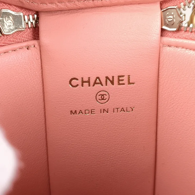 Chanel Crossbody Bag Box Crossbody Bag Pink Lambskin One Size9.5 × 8 × 10.5 cm — detail view 10 of 13