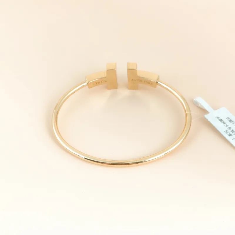 Tiffany&Co. Bangle T Collection Yellow Gold Pearl Bangle White Mother-of-Pearl 18KY ellow Gold 17.4cm โ cover view 7 of 7