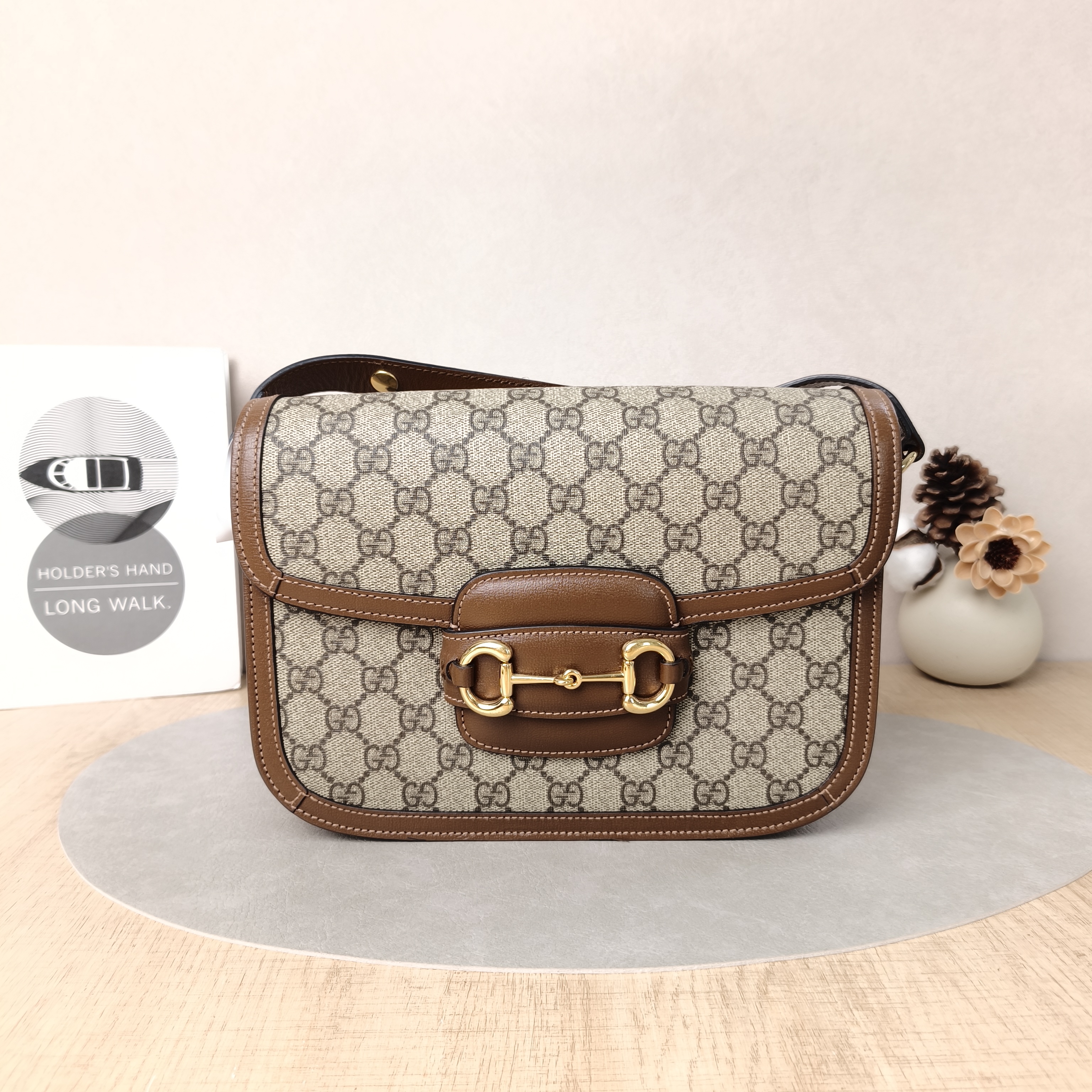 GUCCI Bag Horsebit 1955 PVC 25*8*18
