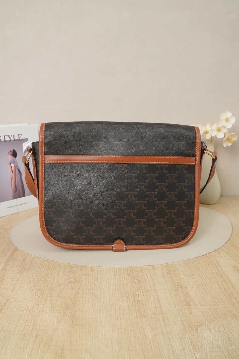 CELINE folco Crossbody Bag Brown Monogrampvc · 29 × 9 × 24 cm — cover view 4 of 7