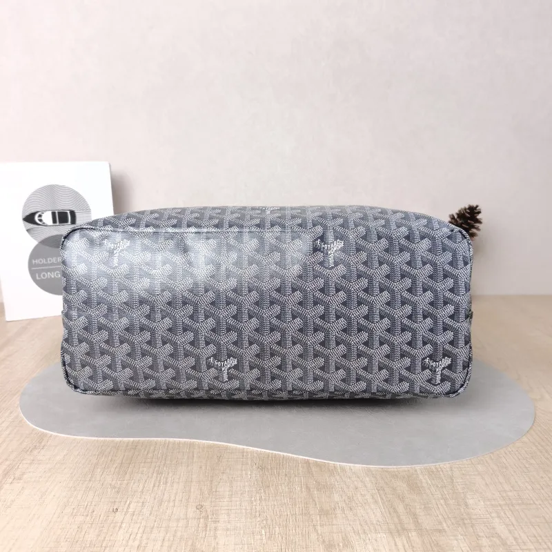 GOYARD Shoulder Bag Boheme Hobo​ Grey ine Canvas Small 43 × 14 × 27 cm — cover view 4 of 6