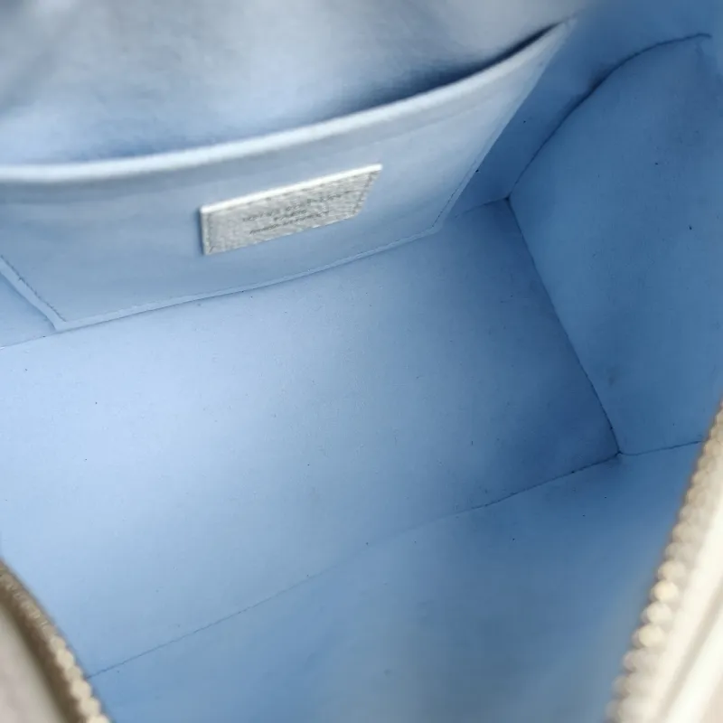 Louis Vuitton Crossbody Bag Speedy20 White · Blue Calfskin One Size 20.5 × 12 × 13.5 cm — detail view 4 of 12