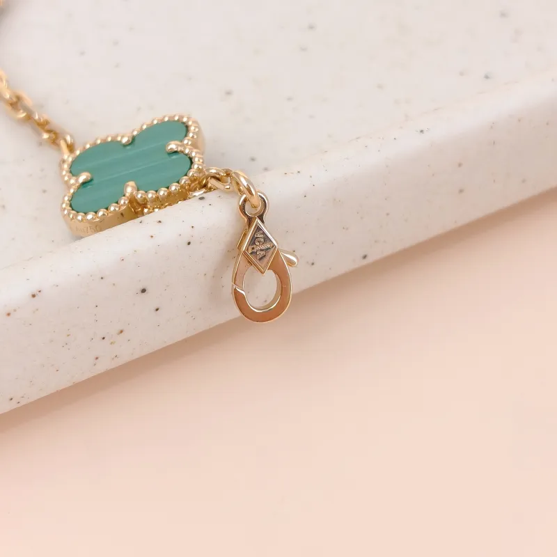 Van Cleef & Arpels Bracelet Alhambra Alhambra Collection Five-Motif Bracelet Malachite18KY ellow Gold Vintage Small1.5 × 1.5 × 19 cm — cover view 5 of 10