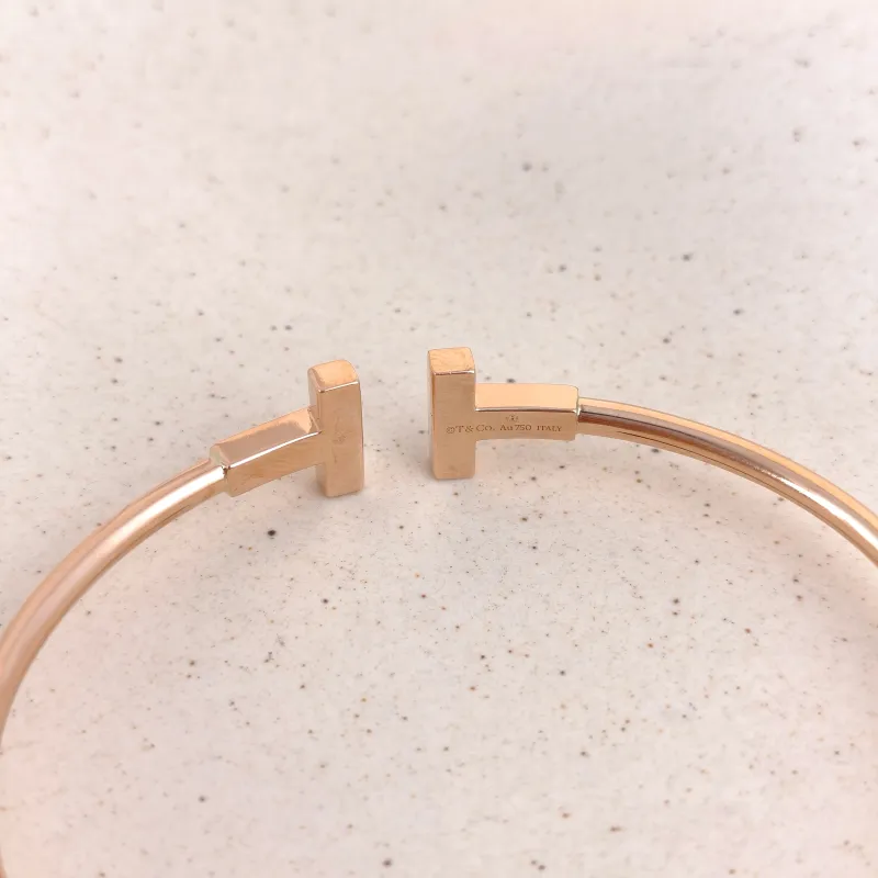 Tiffany&Co. Bangle TC ollection T 18KR ose Gold Diamond One Size 16.5cm — cover view 2 of 5