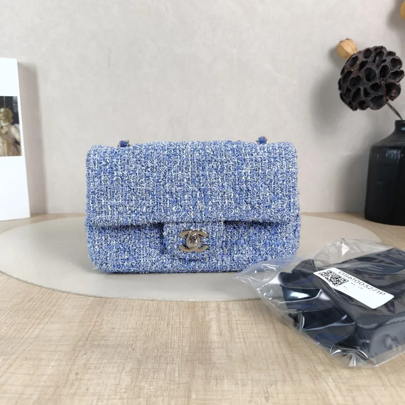 Chanel Crossbody Bag Classic Flap Large Mini CF Mini Blue mini 20 × 6 × 12 cm — cover view 2 of 6