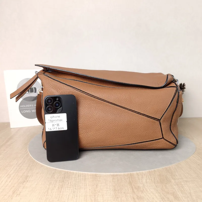 LOEWE Crossbody Bag Puzzle Brown Calfskin Large36 × 20 × 22 cm — cover view 2 of 5