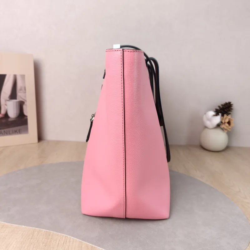 FENDI Top Handle Bag Top Handle Bag Pink Calfskin 35 × 14 × 27 cm — detail view 7 of 13