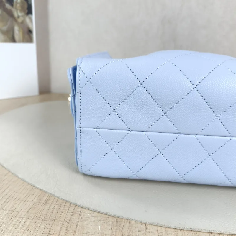 Chanel Crossbody Bag 25Bag Blue Grained Calfskin Mini 22 × 12.5 × 20 cm — detail view 5 of 11