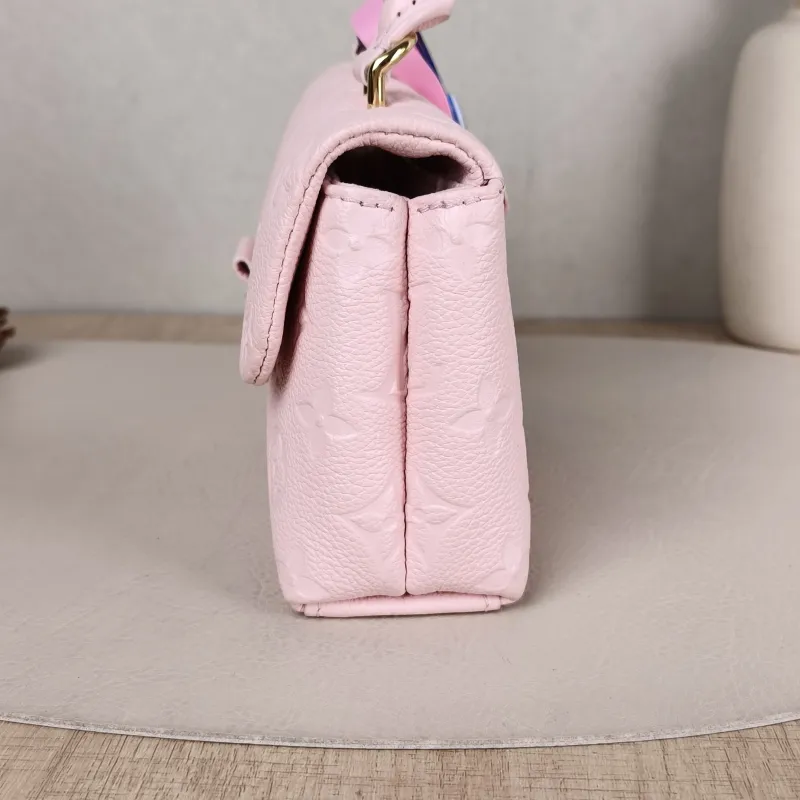 Louis Vuitton Crossbody Bag MADELEINE Pink Calfskin nano 21 × 6 × 12.5 cm — detail view 4 of 12