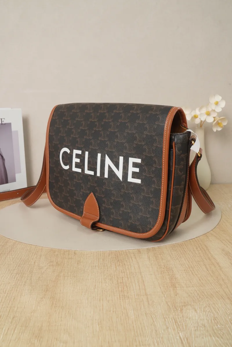 CELINE folco Crossbody Bag Brown Monogrampvc · 29 × 9 × 24 cm — cover view 3 of 7