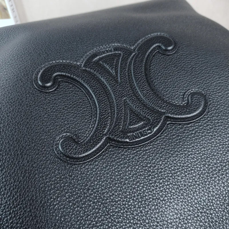 CELINE Shoulder Bag Cabas Anais Tote Bag Black Calfskin Small28 × 12 × 24 cm — detail view 11 of 12